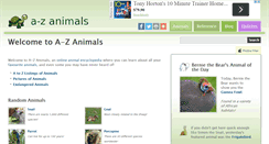 Desktop Screenshot of a-z-animals.com